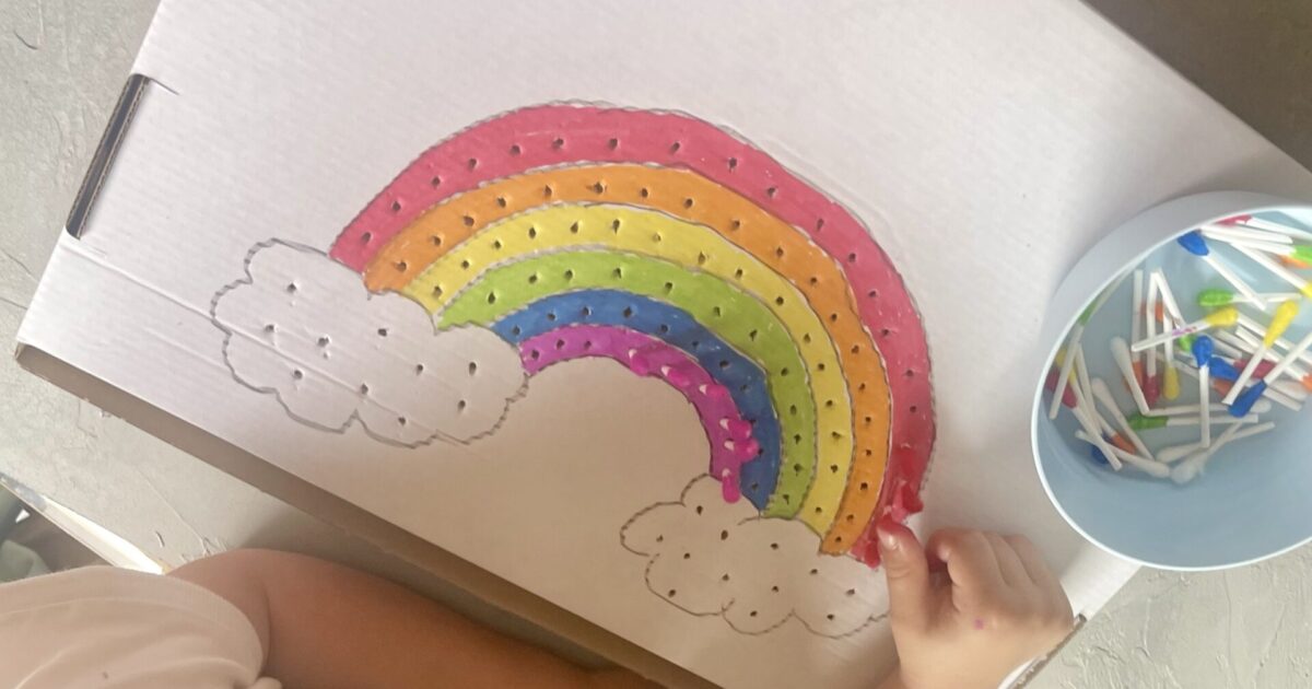 Wees groet grootmoeder DIY: Regenboog spel maken / kleuren sorteren - KinderKoopjesjager.nl